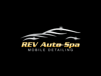 REV Auto Spa logo design by nona