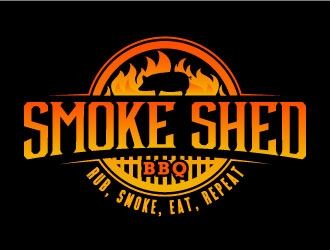 Smoke Shed BBQ logo design by daywalker