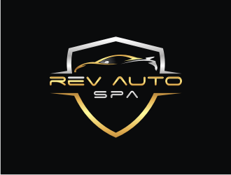 REV Auto Spa logo design by mbamboex