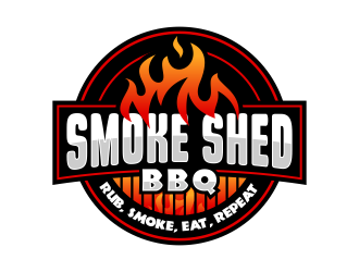 Smoke Shed BBQ logo design by Panara