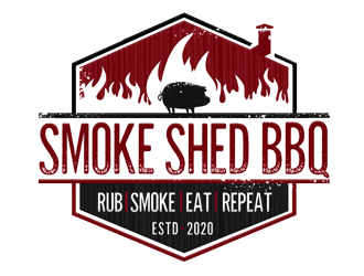 Smoke Shed BBQ logo design by megalogos