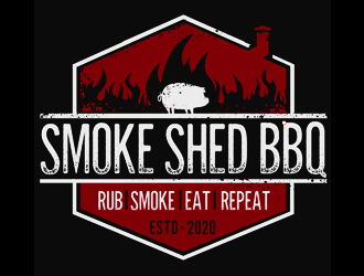 Smoke Shed BBQ logo design by megalogos