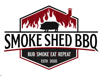 Smoke Shed BBQ logo design by megalogos