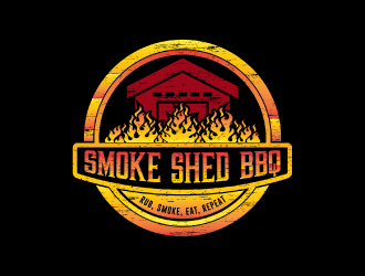 Smoke Shed BBQ logo design by nona