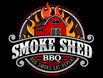 Smoke Shed BBQ logo design by THOR_