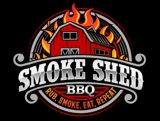 Smoke Shed BBQ logo design by THOR_