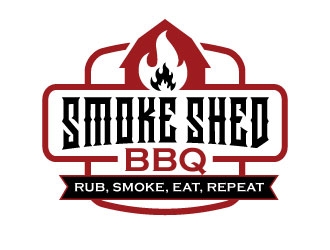 Smoke Shed BBQ logo design by invento