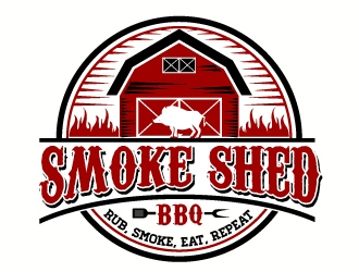 Smoke Shed BBQ logo design by J0s3Ph