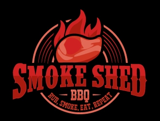 Smoke Shed BBQ logo design by LogOExperT