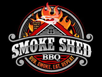 Smoke Shed BBQ logo design by THOR_