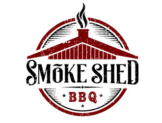 Smoke Shed BBQ logo design by SOLARFLARE