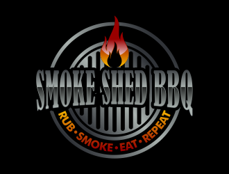 Smoke Shed BBQ logo design by Kruger