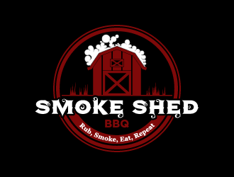 Smoke Shed BBQ logo design by fastsev