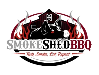 Smoke Shed BBQ logo design by aRBy