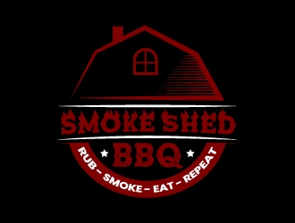 Smoke Shed BBQ logo design by kakikukeju