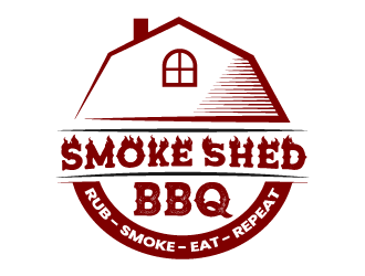 Smoke Shed BBQ logo design by kakikukeju