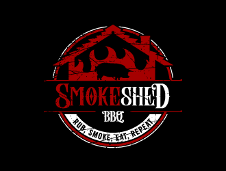 Smoke Shed BBQ logo design by torresace