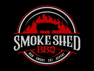 Smoke Shed BBQ logo design by jaize