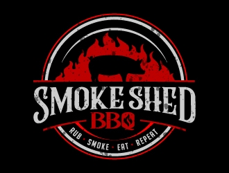 Smoke Shed BBQ logo design by jaize