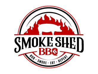 Smoke Shed BBQ logo design by jaize