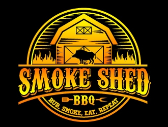 Smoke Shed BBQ logo design by J0s3Ph