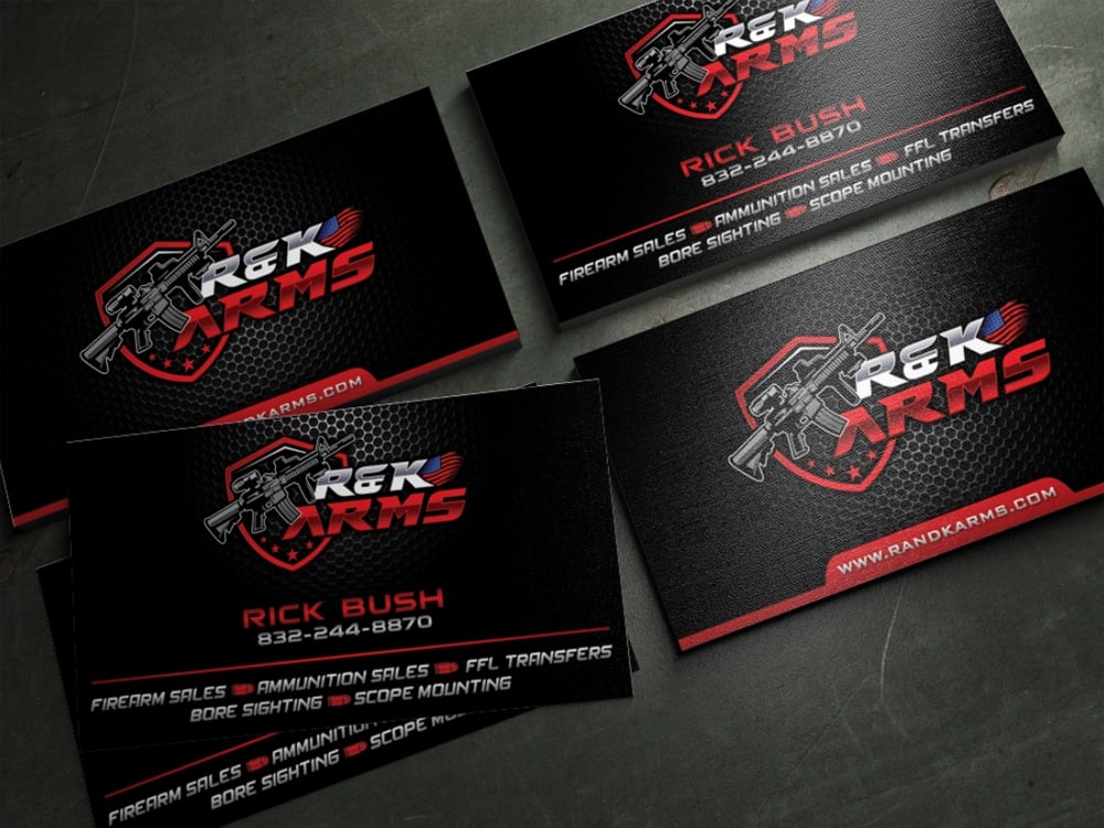 R & K Arms logo design by Realistis