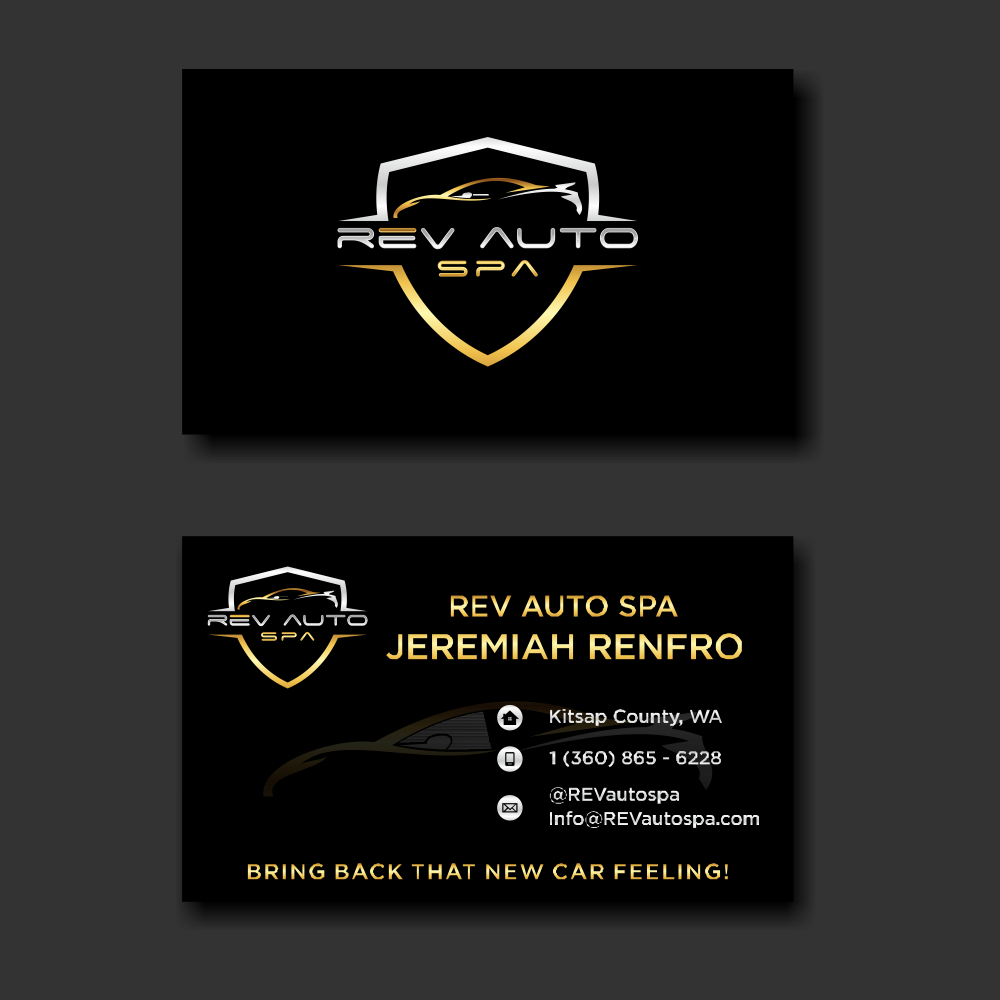 REV Auto Spa logo design by hidro
