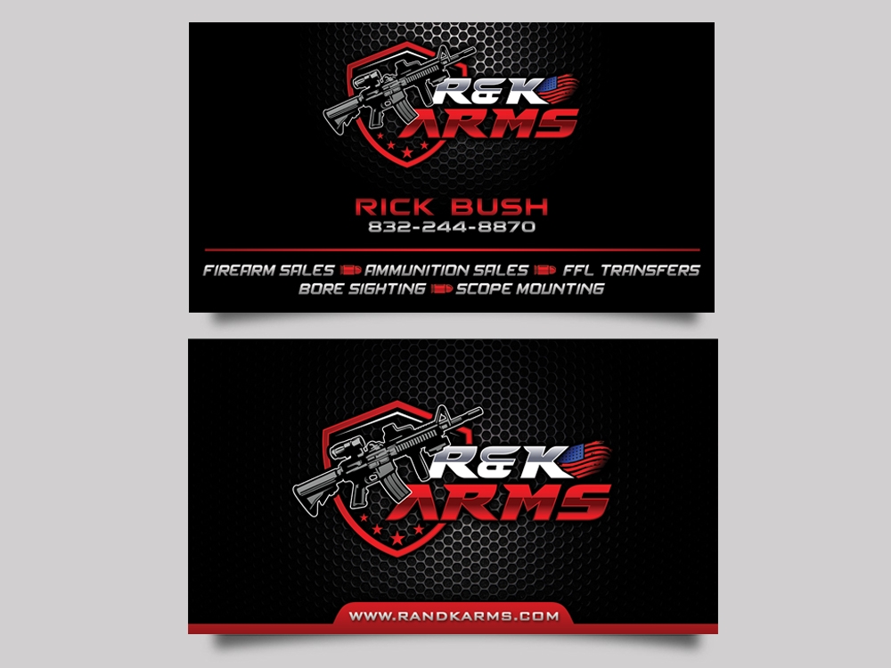 R & K Arms logo design by Realistis