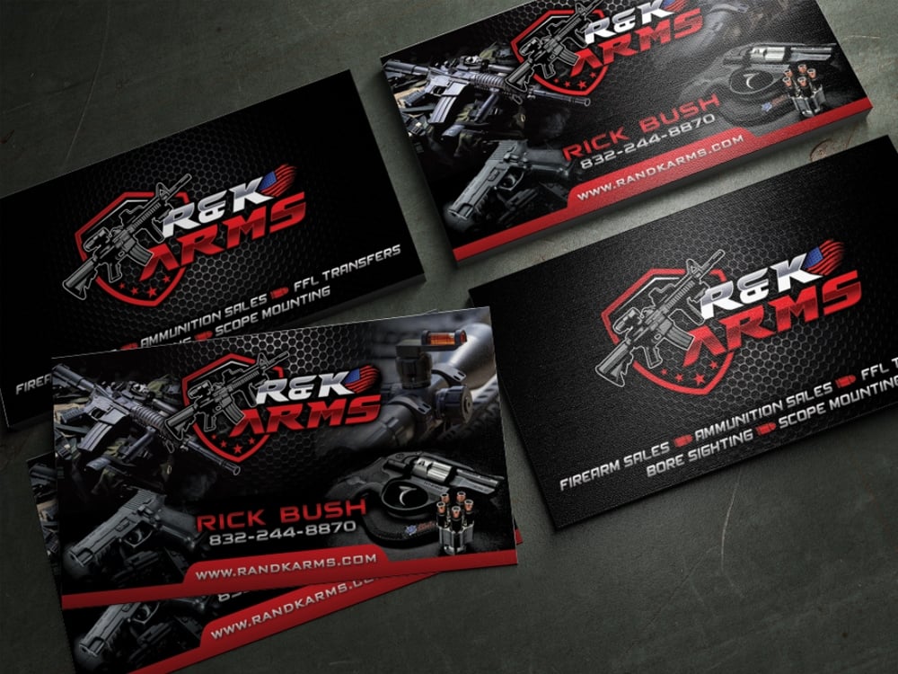 R & K Arms logo design by Realistis