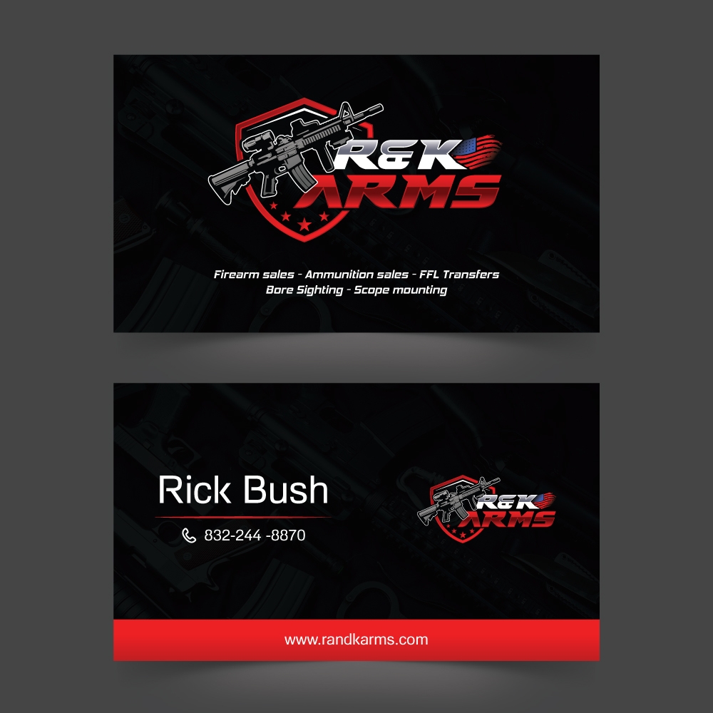 R & K Arms logo design by kakikukeju