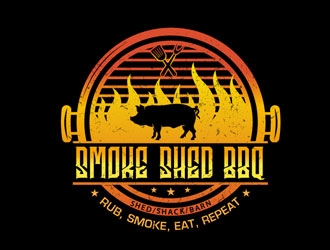 Smoke Shed BBQ logo design by frontrunner