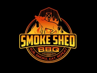 Smoke Shed BBQ logo design by LogoInvent