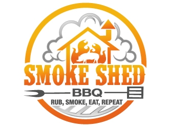 Smoke Shed BBQ Logo Design - 48hourslogo