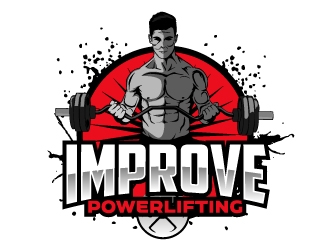 Improve Powerlifting logo design by AamirKhan