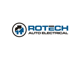 Rotech Auto Electrical logo design by R-art