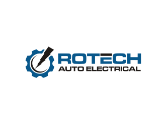 Rotech Auto Electrical logo design by R-art