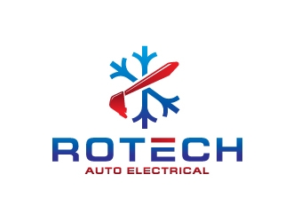 Rotech Auto Electrical logo design by sanu