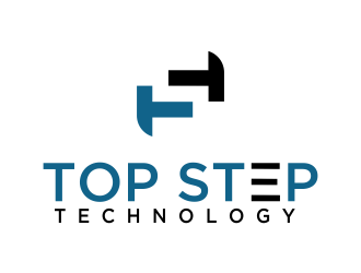 Top Step Technology logo design by oke2angconcept