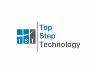 Top Step Technology logo design by luckyprasetyo