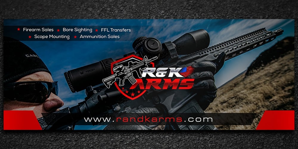 R & K Arms logo design by Gelotine