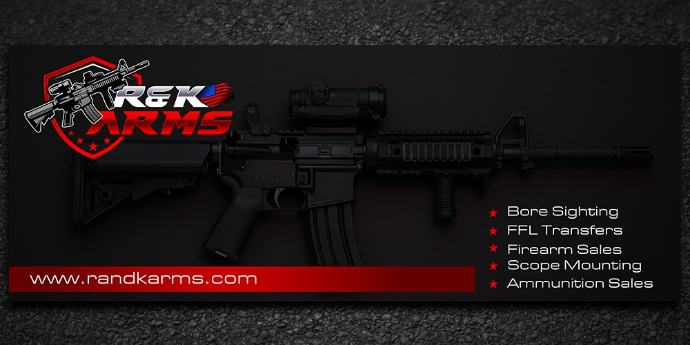 R & K Arms logo design by Gelotine