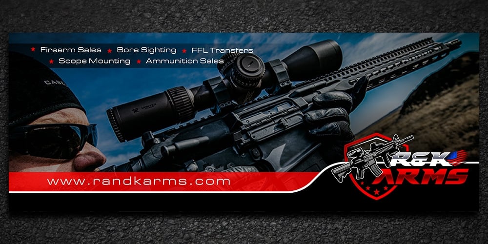 R & K Arms logo design by Gelotine