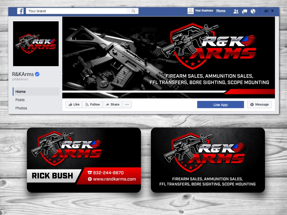 R & K Arms logo design by jaize