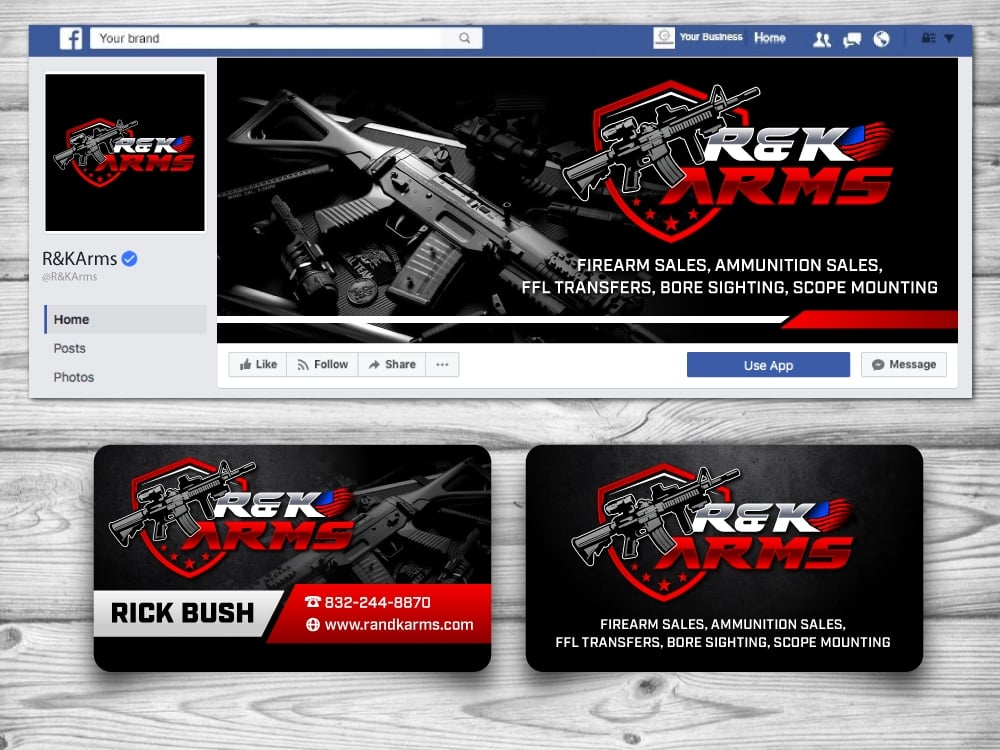 R & K Arms logo design by jaize