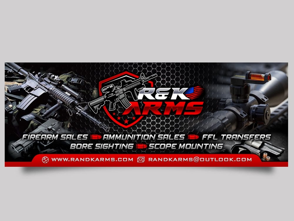 R & K Arms logo design by Realistis