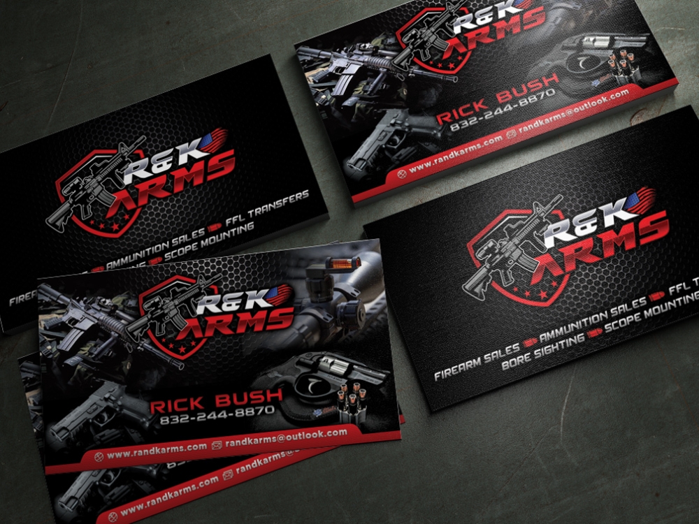 R & K Arms logo design by Realistis