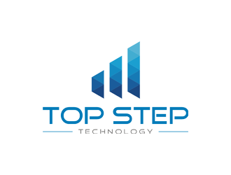 Top Step Technology logo design by bomie