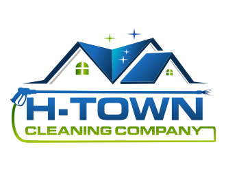 H-TOWN CLEANING COMPANY logo design by aldesign