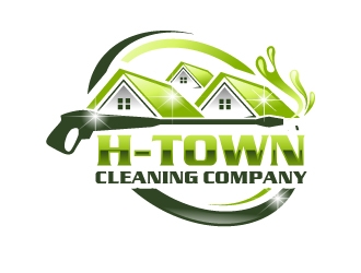 H-TOWN CLEANING COMPANY logo design by uttam