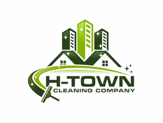 H-TOWN CLEANING COMPANY logo design by hidro